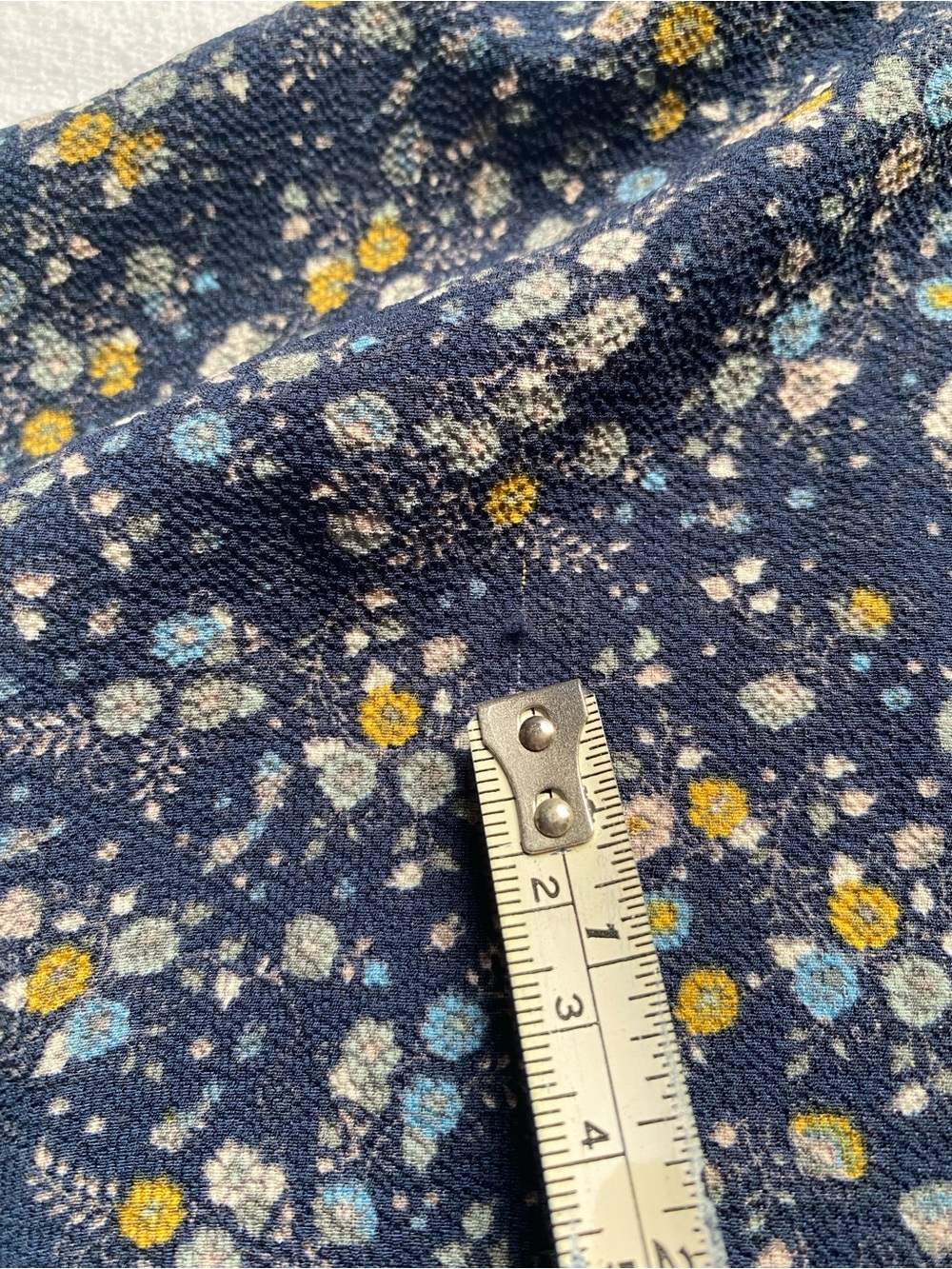 Max Studio Navy Floral Tiered Maxi Dress SZ L - Picture 15 of 16